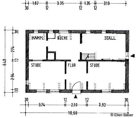 Grundriss 7-Fach-Kate, St. Peter-Ording